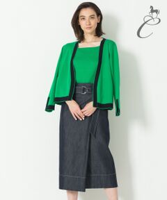 自由区 / ジユウク デニムスカート | 【Class Lounge】COTTON ACETATE DENIM スカート