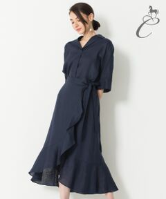 自由区 / ジユウク ミニ・ひざ丈スカート | 【Class Lounge】イタリア SOLBIATI リネン スカート