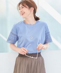 【洗える】EMBROIDERY JERSEY カットソー