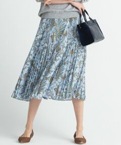 自由区 / ジユウク ミニ・ひざ丈スカート | 【マガジン掲載】イタリア RATTI ペイズリープリントスカート(検索番号N54)