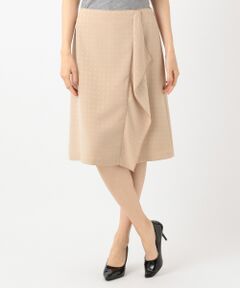 自由区 / ジユウク ミニ・ひざ丈スカート | 【洗える】SATIN JACQURAD スカート