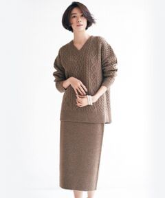自由区 / ジユウク ロング・マキシ丈ワンピース | 【マガジン掲載】ケーブルニットセットアップ(検索番号R53)