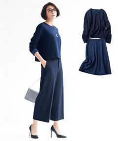 自由区 / ジユウク ミニ丈・ひざ丈ワンピース | 【着まわし力抜群】リバーシブル ニットセットアップ(検索番号R54)