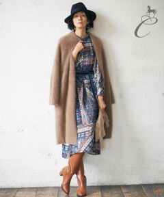 【Class Lounge】LUXURY FUR KNIT ニットコート(検索番号X44)