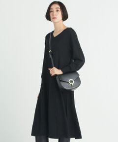 自由区 / ジユウク ロング・マキシ丈ワンピース | 【洗える】フレアー ニットワンピース