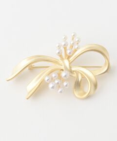 自由区 / ジユウク ブローチ・コサージュ | 【マガジン掲載】リボンパール ブローチ(検索番号A68)