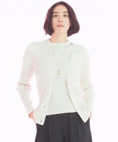 自由区 / ジユウク カーディガン・ボレロ | 【マガジン掲載】シルクコットン リブニットカーディガン(検索番号D53)