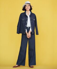 自由区 / ジユウク デニムパンツ | 【マガジン掲載】BLUE デニム ワイドパンツ(検索番号D25)