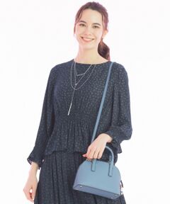 自由区 / ジユウク トップス | 【マガジン掲載】イージーサテン ギャザーブラウス(検索番号E55)