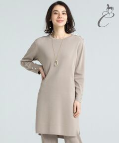 自由区 / ジユウク ニット・セーター | 【Class Lounge】VISCOSE NYLON ロングチュニックニット