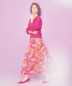 自由区 / ジユウク ミニ・ひざ丈スカート | 【マガジン掲載】SAKURA ジャカード リバーシブルスカート(検索番号E42)