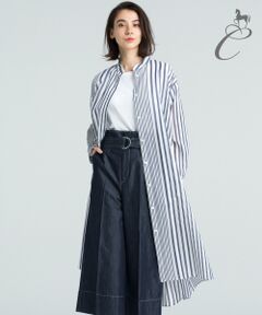 【Class Lounge】COTTON SILK シャツワンピース