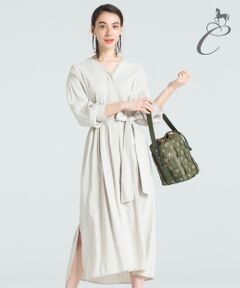 【Class Lounge】FEATHER LINEN シャツワンピース