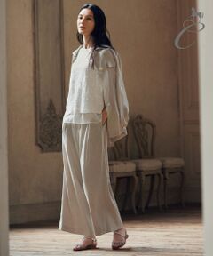 【Class Lounge】FEATHER LINEN ワイドパンツ(検索番号X24)