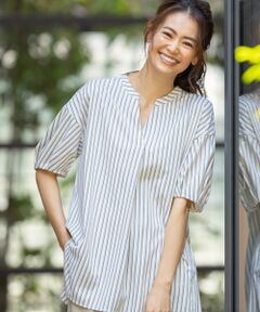 自由区 / ジユウク Tシャツ | 【追加生産】ツイストプレーンジャージーパフ袖カットソー(検索番号E77)