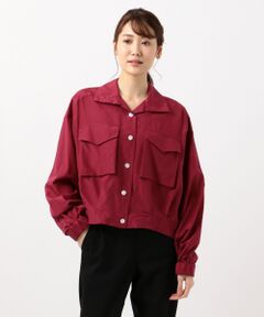 【Class Lounge】SAND WASH SILK シャツブルゾン