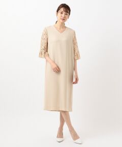 自由区 / ジユウク ドレス | 【Class Lounge】LAND LACE Vネック ワンピース