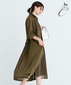 【Class Lounge】SHEAR VOILE シャツワンピース