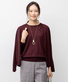 【Sサイズ有】WORSTED WOOL ニットカーディガン