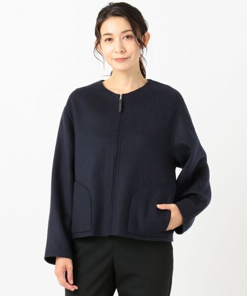 自由区 / ジユウク その他アウター | 【Class Lounge/リバーシブル】 PURE CASHMERE DOUBLE ショートコート | 詳細16