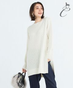 【Class Lounge】BIAGIOLI CASHMERE アラン模様ニット