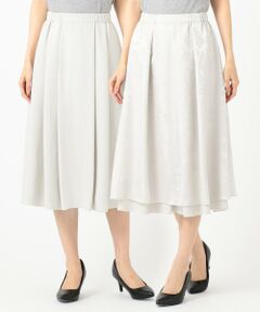 自由区 / ジユウク ミニ・ひざ丈スカート | 【2WAY/Sサイズ有】フラワーオパール スカート