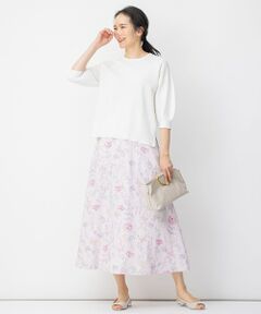 【Sサイズ有】BOTANICAL DYE フラワープリント スカート