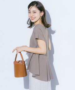 自由区 / ジユウク カットソー | 【UV/吸水速乾】バックペプラム ジャージー プルオーバー