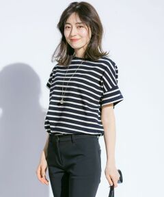 【WEB限定カラー有】Le Minor(ルミノア) ボーダーカットソー