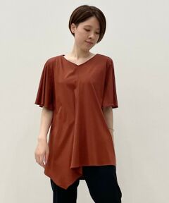 【新色登場！Sサイズ有】フレアシルエット アシンメトリー Tシャツ