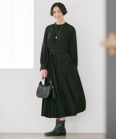 自由区 / ジユウク ロング・マキシ丈ワンピース | 【Sサイズ有】プリーツジョーゼットワンピース