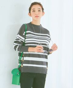 自由区 / ジユウク ニット・セーター | 【Sサイズ有】レーヨンストレッチ ハイネックプルオーバーニット