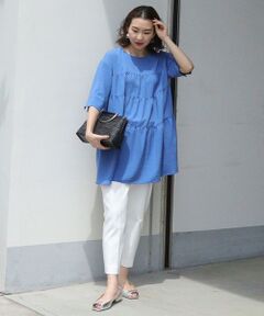 自由区 / ジユウク その他パンツ | 【接触冷感・撥水防汚加工】COOLMAX テーパードパンツ