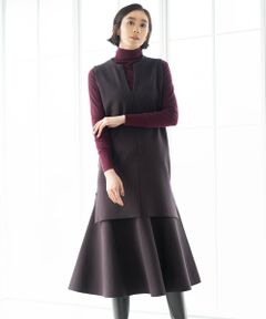 自由区 / ジユウク ミニ・ひざ丈スカート | 【洗える/セット着用可】レーヨンストレッチ マーメイドシルエット スカート