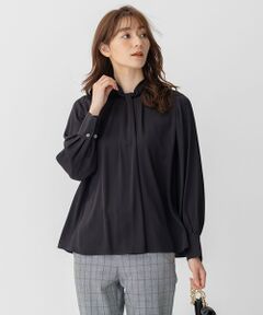 自由区 / ジユウク シャツ・ブラウス | 【洗える/UVケア/吸放湿性】シルクストレッチ ハイネックブラウス