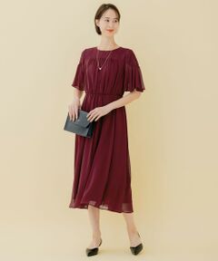 【WEB限定】シフォンレースコンビネーション ドレス