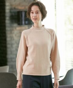 自由区 / ジユウク ニット・セーター | 【XSサイズ〜/洗える】コットンブレンドコード モックネックニット