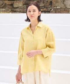 自由区 / ジユウク シャツ・ブラウス | 【XSサイズ〜/洗える/セット可】エンブロイダリーリネン前開き シャツブラウス