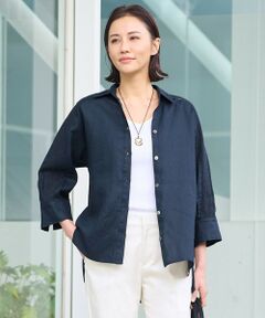 自由区 / ジユウク シャツ・ブラウス | 【XSサイズ〜/洗える/セット可】エンブロイダリーリネン前開き シャツブラウス