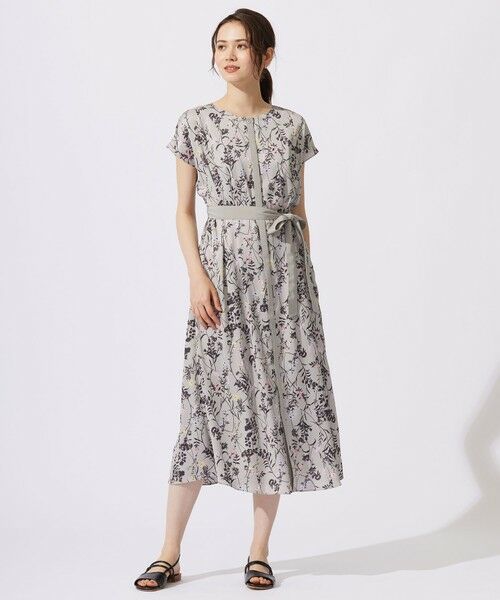 自由区 / ジユウク ドレス | 【ご好評につき追加生産・新色追加】ハーバルフロープリント ワンピース | 詳細25
