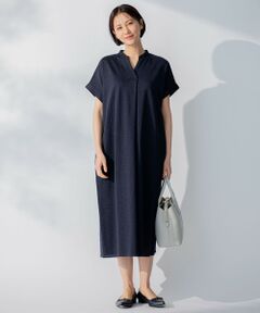 自由区 / ジユウク ロング・マキシ丈ワンピース | 【WEB限定・洗える・XSサイズあり】シャドウサッカー ワンピース