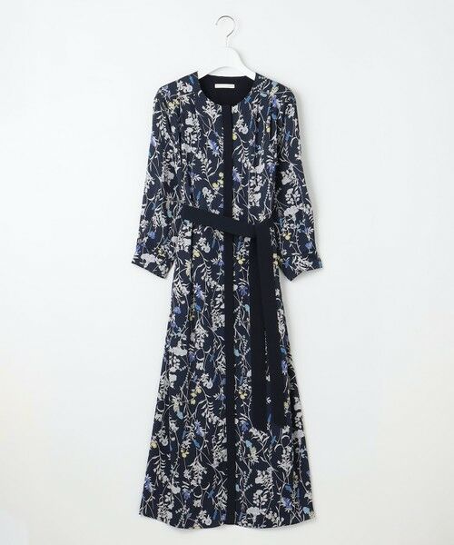 自由区 / ジユウク ロング・マキシ丈ワンピース | 【WEB&一部店舗限定】ハーバルフロープリント8分袖 ワンピース | 詳細9