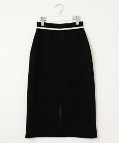 自由区 / ジユウク ミニ・ひざ丈スカート | 【リバーシブル・セットアップ対応・洗える】レーヨンストレッチリバーシブルニット スカート