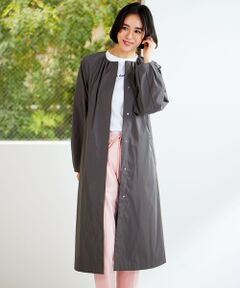 自由区 / ジユウク その他アウター | 【洗える】メモリーノーカラー コート