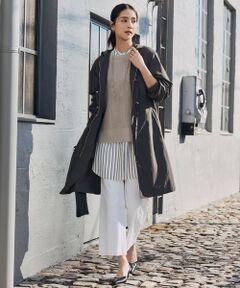 自由区 / ジユウク その他アウター | 【撥水加工・UVケア・洗える】ライトグログランフーデッド コート