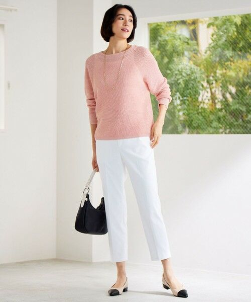 自由区 / ジユウク ニット・セーター | 【WEB限定カラーあり・洗える】リネンミドルゲージボートネック ニット | 詳細7