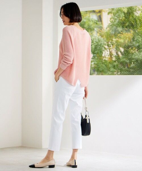 自由区 / ジユウク ニット・セーター | 【WEB限定カラーあり・洗える】リネンミドルゲージボートネック ニット | 詳細8