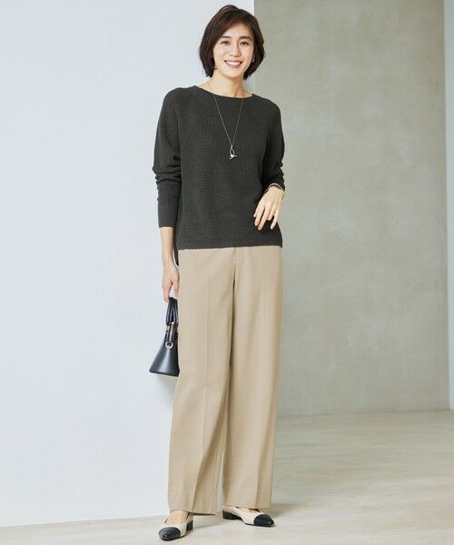 自由区 / ジユウク ニット・セーター | 【WEB限定カラーあり・洗える】リネンミドルゲージボートネック ニット | 詳細24