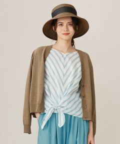 自由区 / ジユウク カーディガン・ボレロ | 【洗える】ペーパーブレンドショート カーディガン