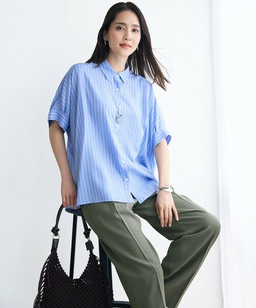 自由区 / ジユウク シャツ・ブラウス | 【カタログ掲載・定番人気・新色追加】リヨセルポプリン ブラウス | 詳細28